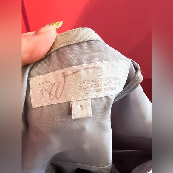 Silver Floral Tube Dress - Picture 5 of 5